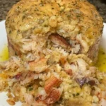 Delicious Beef Patties French Toast Sandwich, a savory breakfast treat.