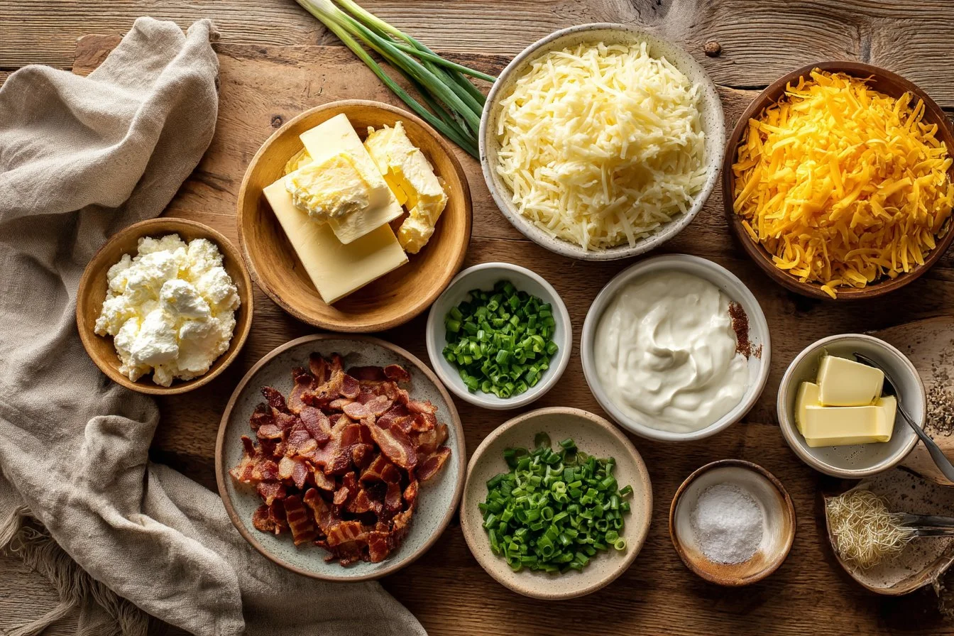 Loaded Cheddar Potato Casserole