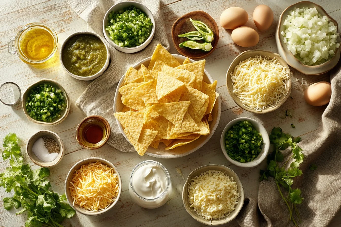 Green Chile & Extra Cheese Chilaquiles