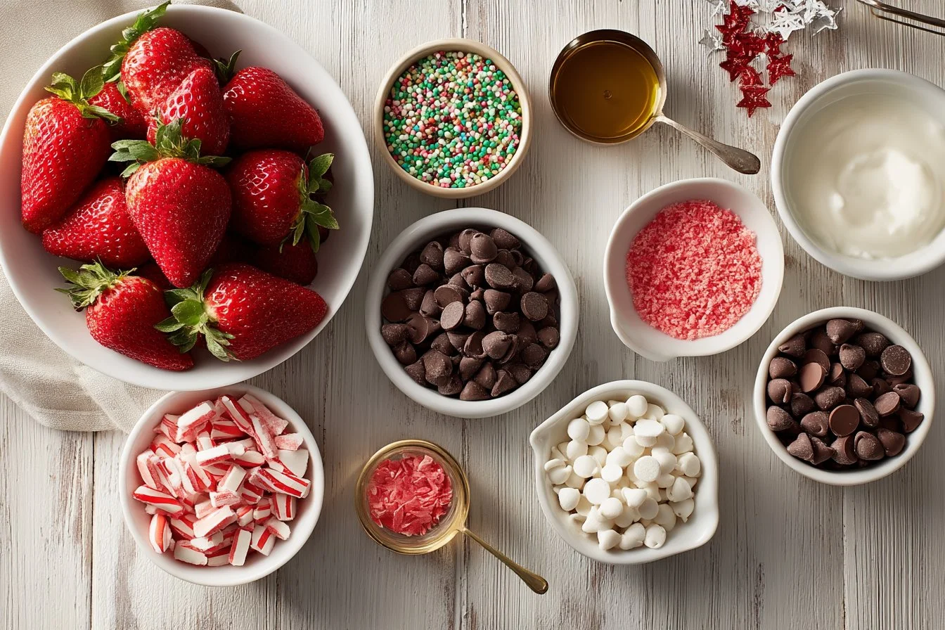 Christmas Chocolate Covered Strawberries