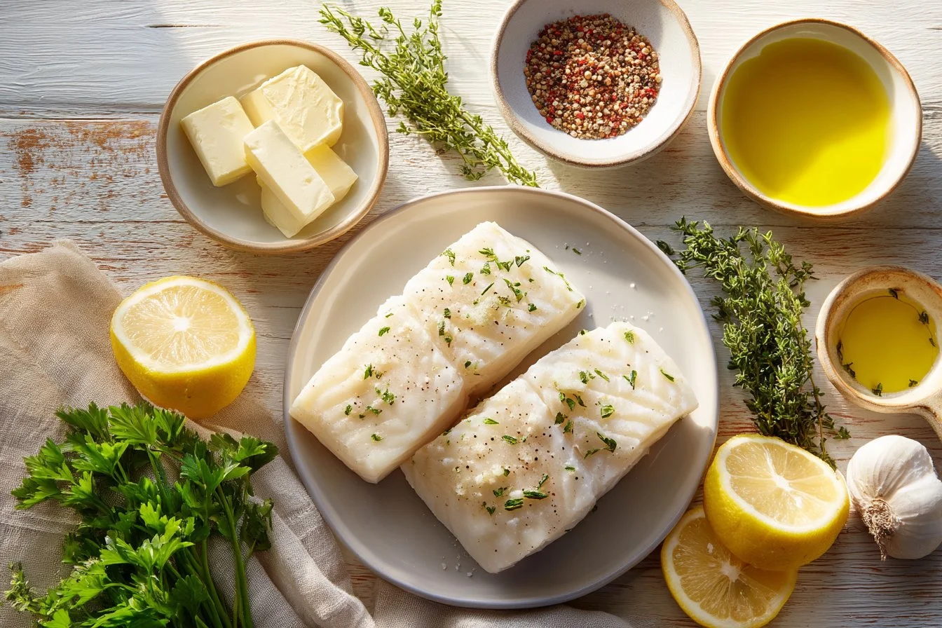 Ruth’s Chris–Inspired Lemon Herb Butter Halibut