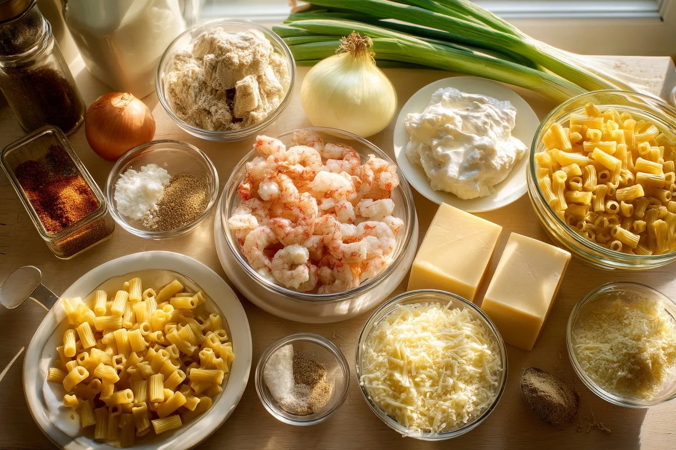 Crab and Shrimp Macaroni Bake