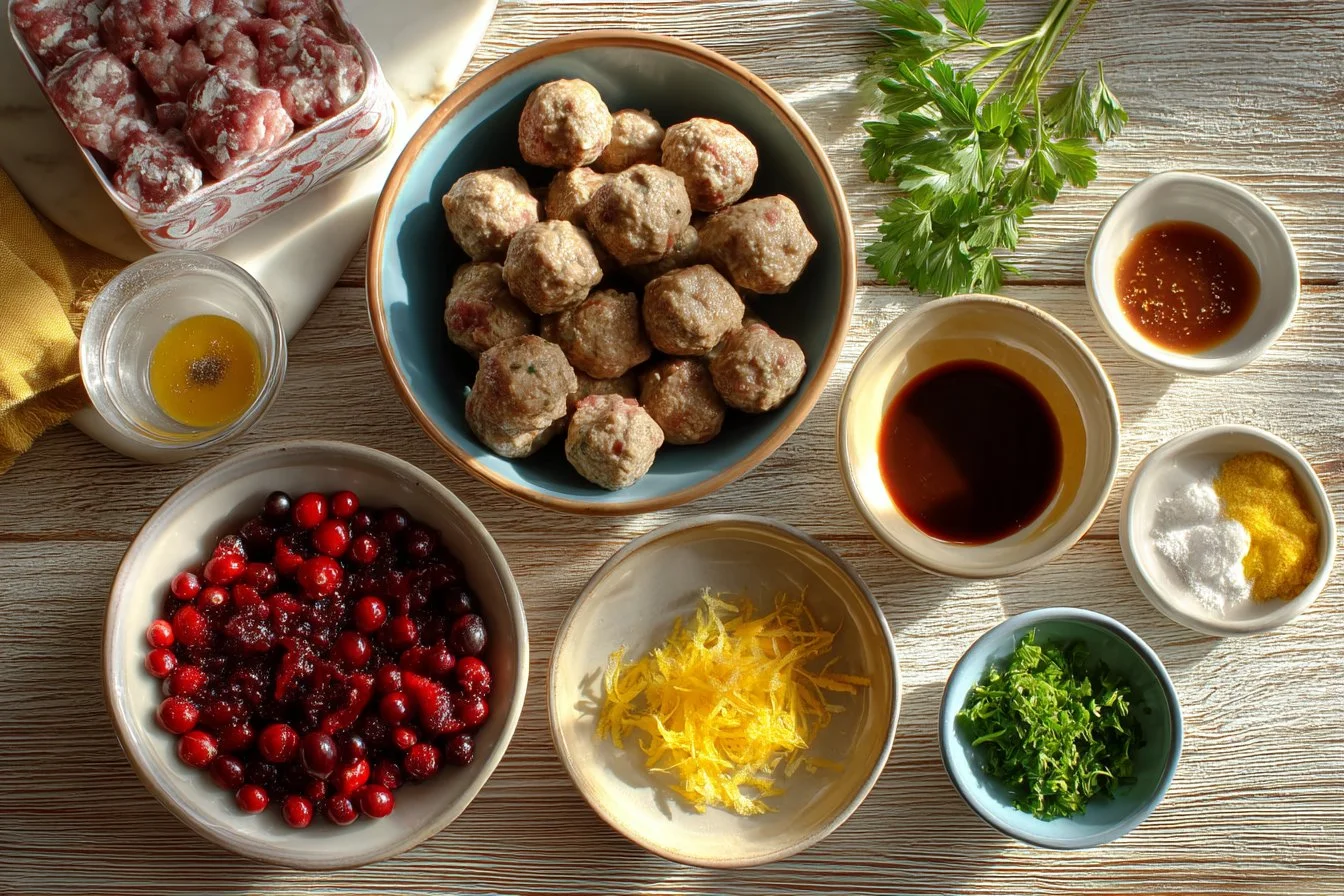 Holiday Cranberry Orange Meatballs
