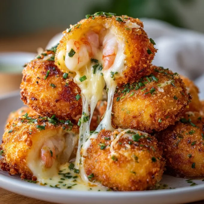 Delicious crispy shrimp bombs served as an appetizer.