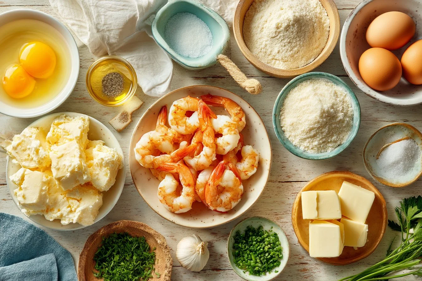 Crispy Cheesy Garlic Shrimp Bombs