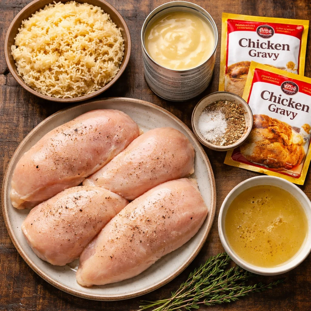 Crockpot Chicken and Gravy