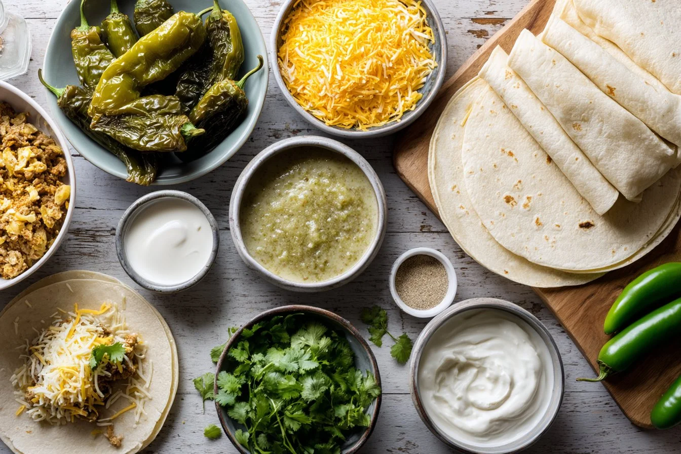 Stuffed Chile Enchiladas