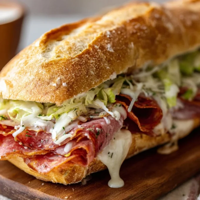 Delicious Italian subs featuring fresh ingredients and mouthwatering flavors.