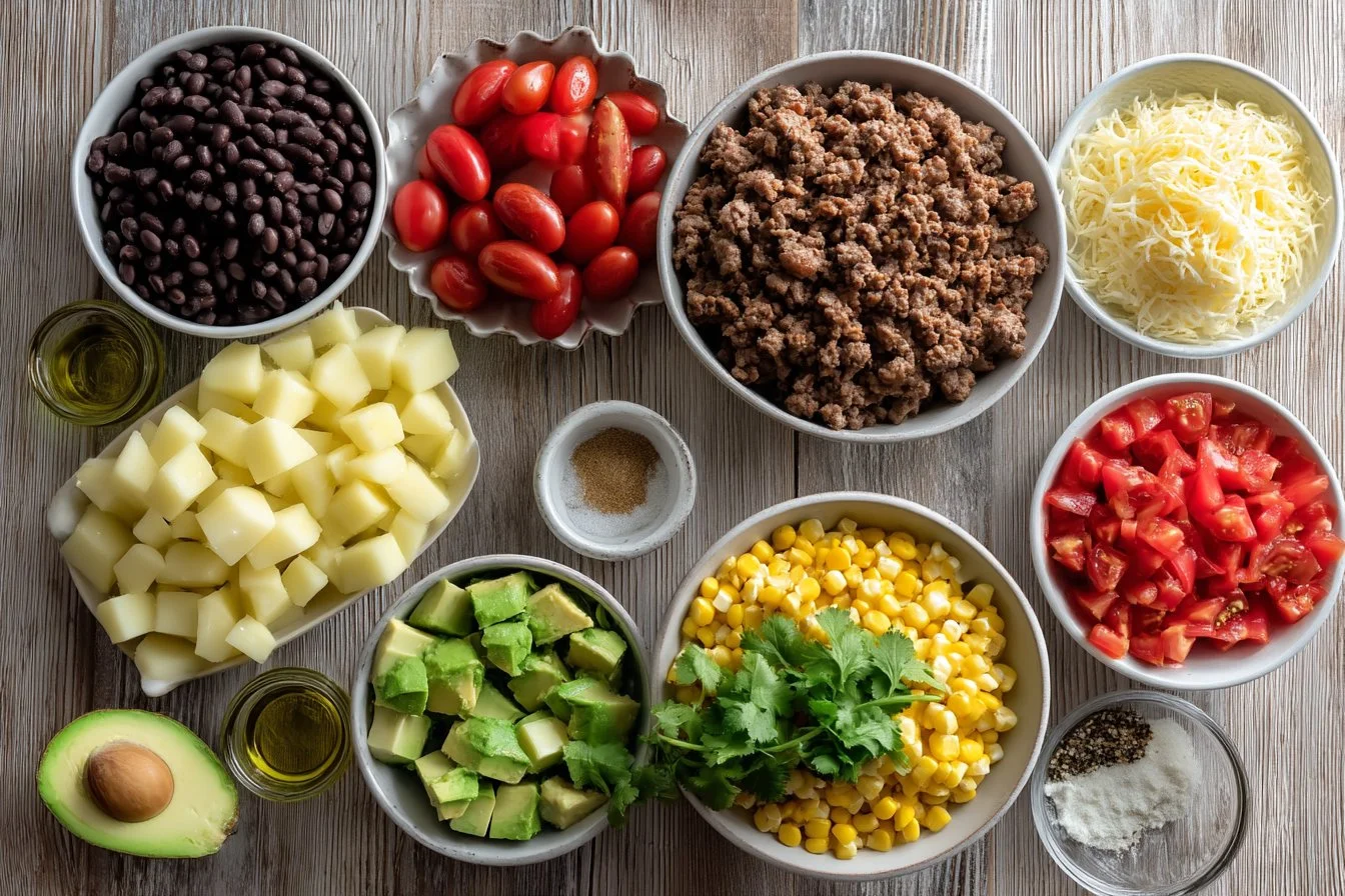 Loaded Potato Taco Bowl