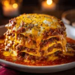 Plate of New Mexico enchiladas topped with cheese and red sauce