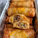 Crispy egg rolls with a golden exterior and delicious filling