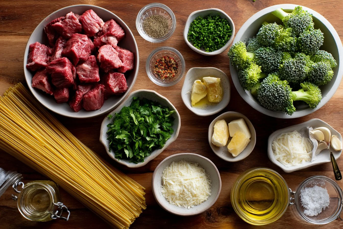 Cowboy Butter Steak & Broccoli Linguine Recipe