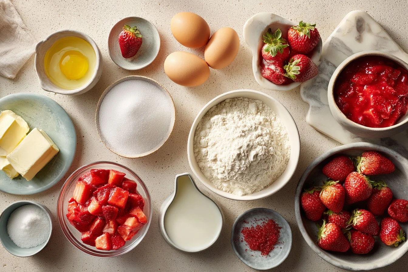 Strawberry Pound Cake with Strawberry Glaze