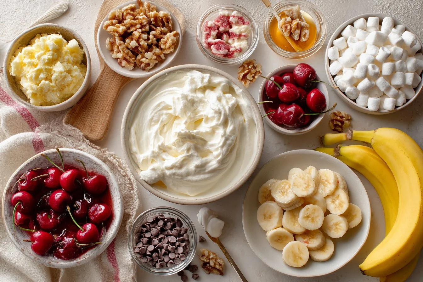 Banana Split Fluff Salad