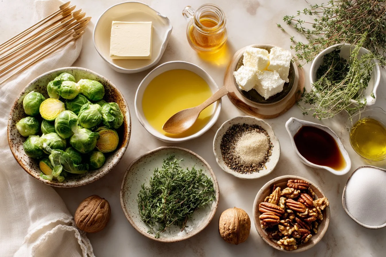 Caramelized Brussels Sprouts Christmas Skewers