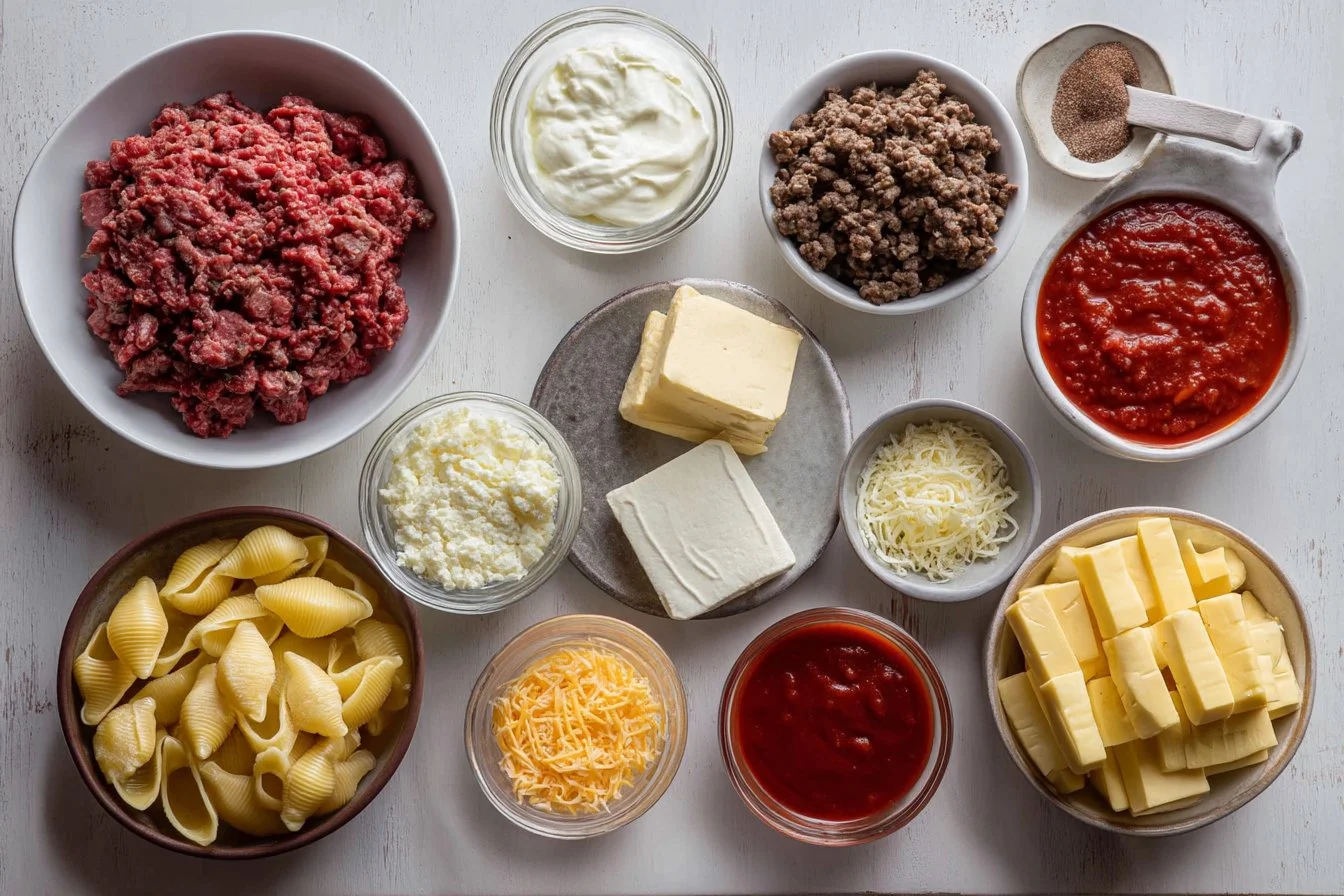 Cheesy Taco Stuffed Pasta Shells