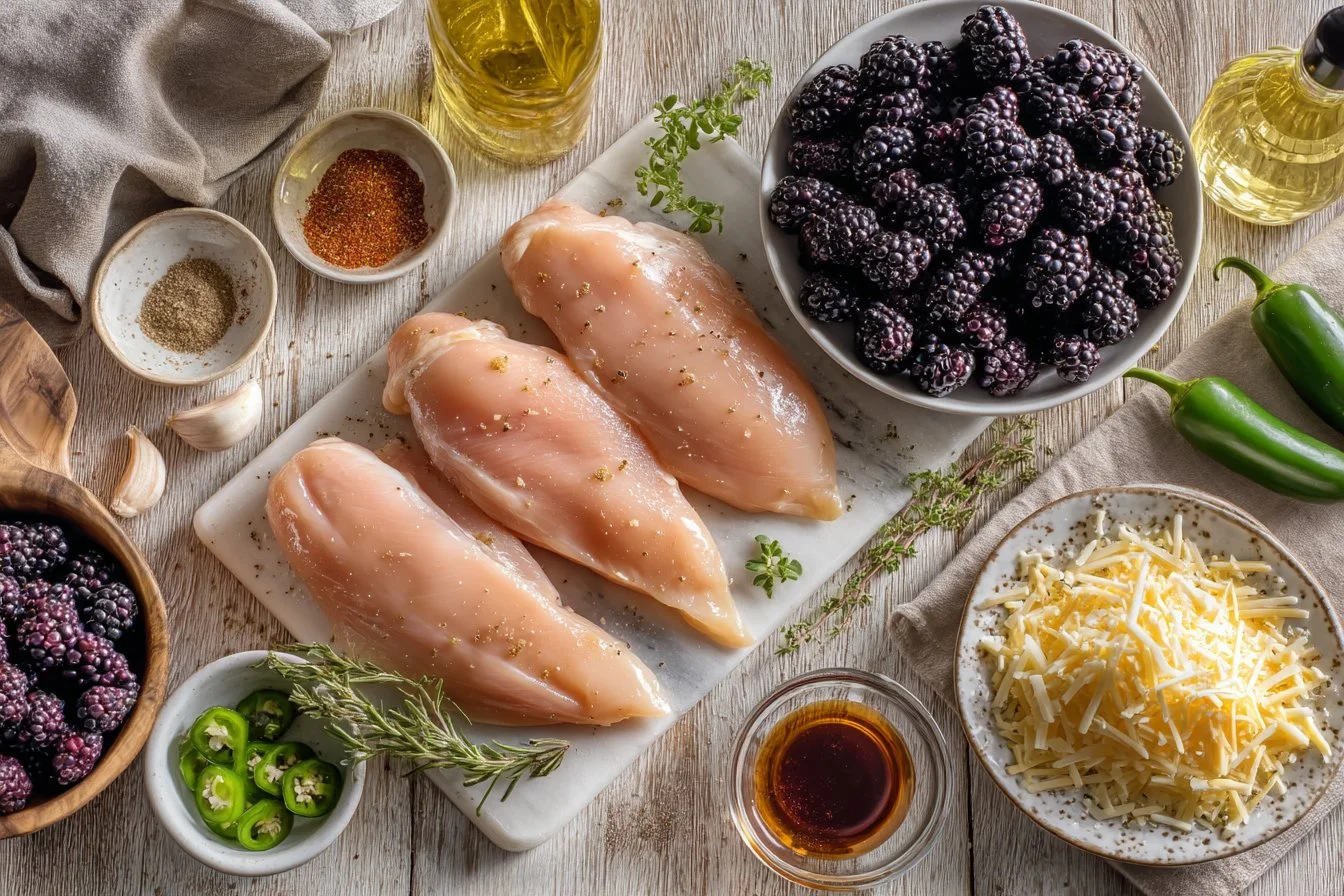 Smoky Paprika Chicken with Blackberry Jalapeño Melt