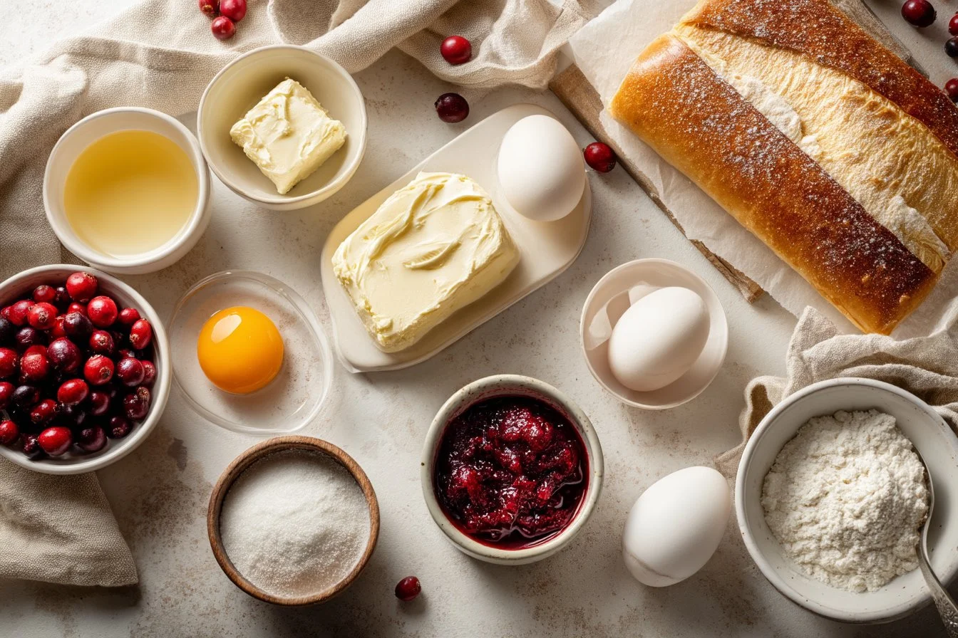 Cranberry Orange Cream Cheese Pastry Straws