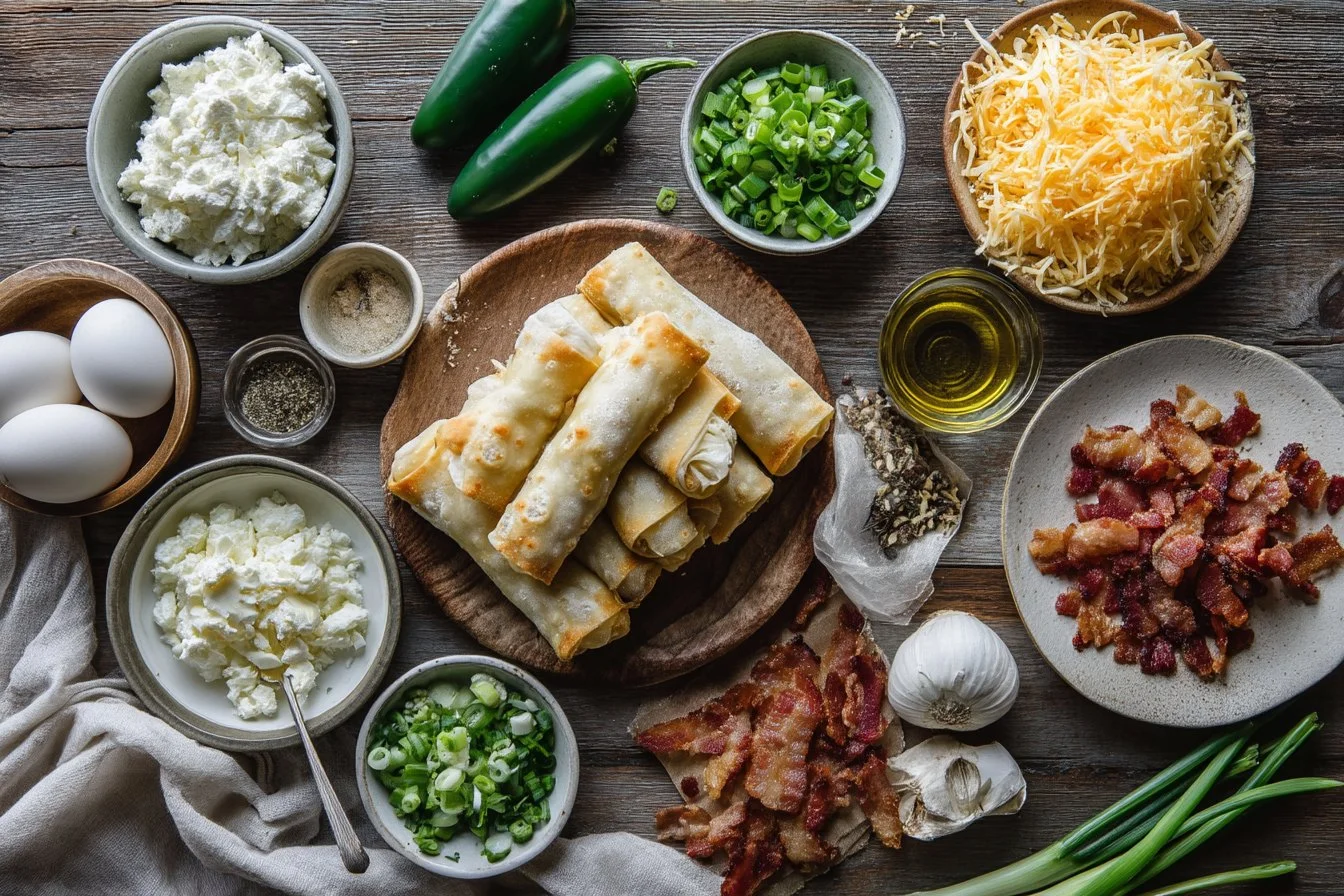 Crispy Mini Jalapeño Popper Egg Rolls