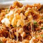 Delicious Mac and Cheese Casserole baked to perfection