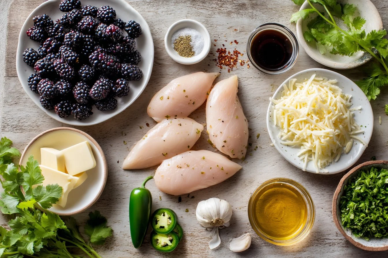 Melty Blackberry Jalapeño Chicken