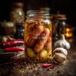 A jar of Pickled Troll Toes, a unique and whimsical delicacy.