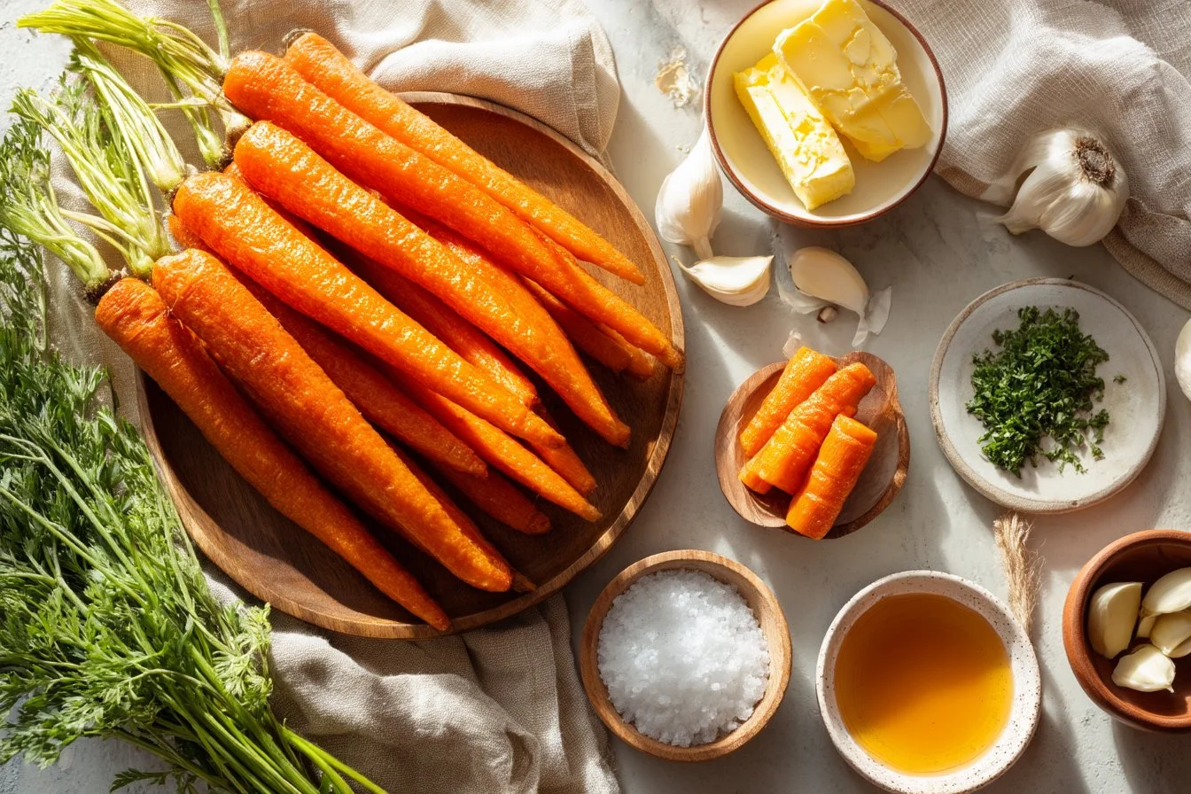 Roasted Brown Butter Honey Garlic Carrots