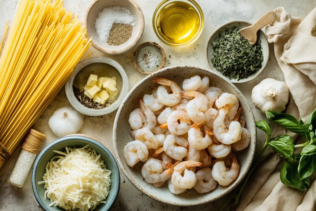Shrimp Scampi with Spaghetti