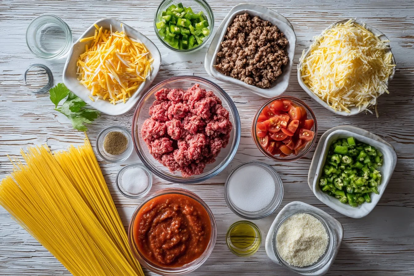 Spaghetti Tacos Ground Beef
