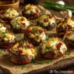 Delicious Swamp Goblins Stuffed Mushrooms ready to enjoy.