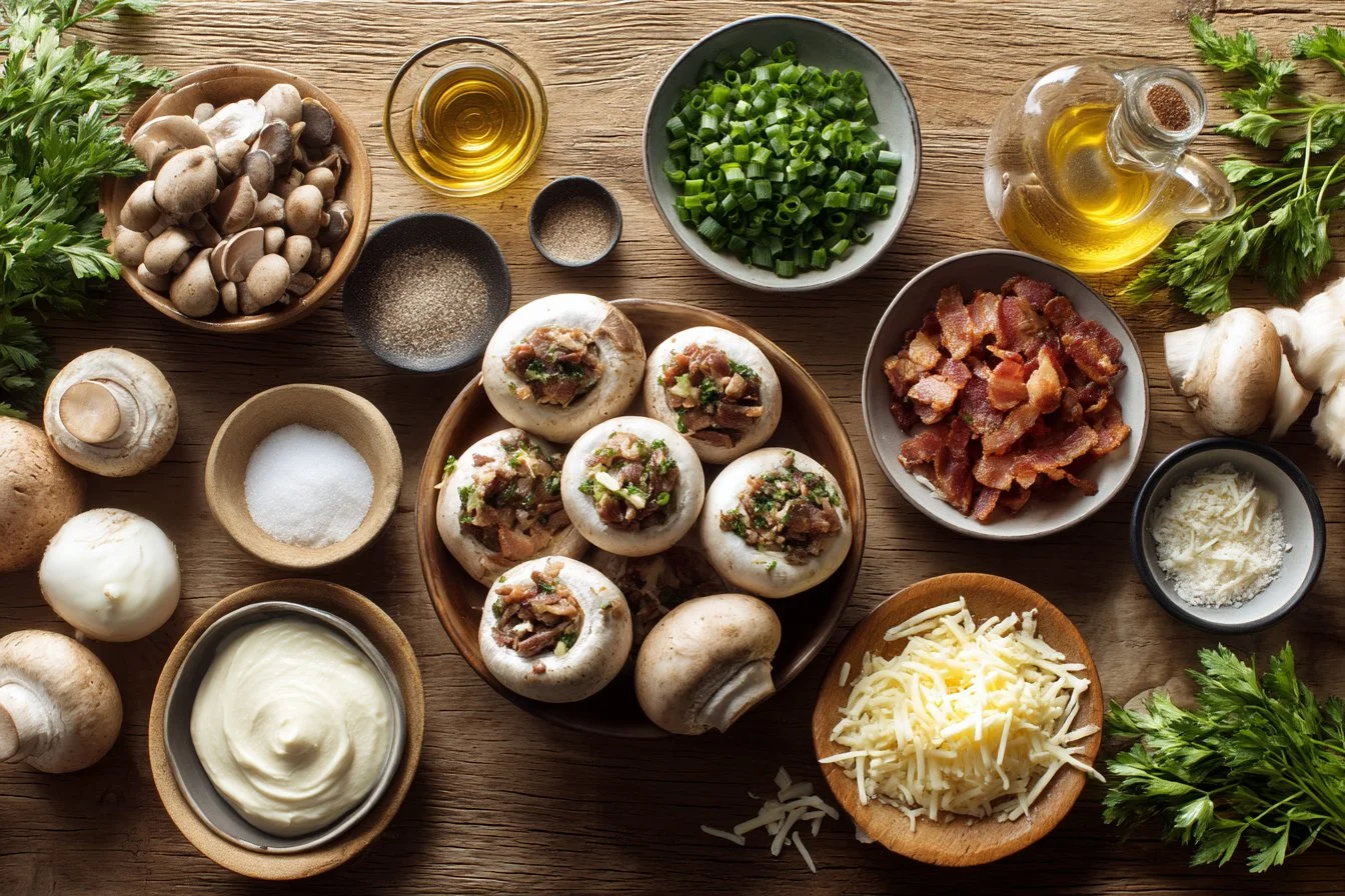 Swamp Goblins Stuffed Mushrooms