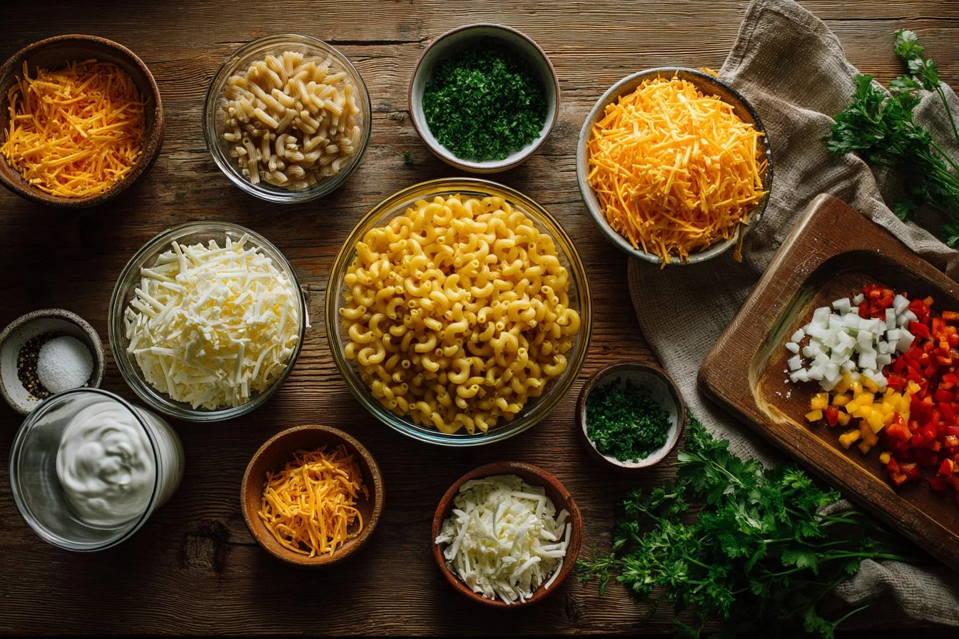 Three Cheese Macaroni Stuffed Peppers