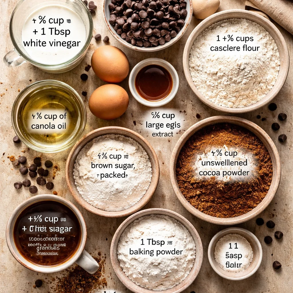 Bakery Style Double Chocolate Chip Muffins