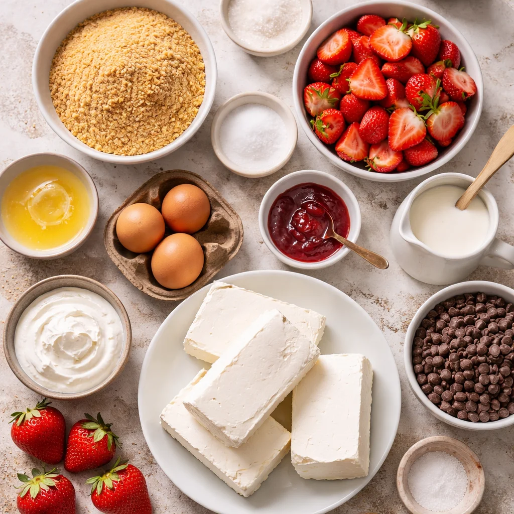 Chocolate Covered Strawberry Cheesecake Recipe