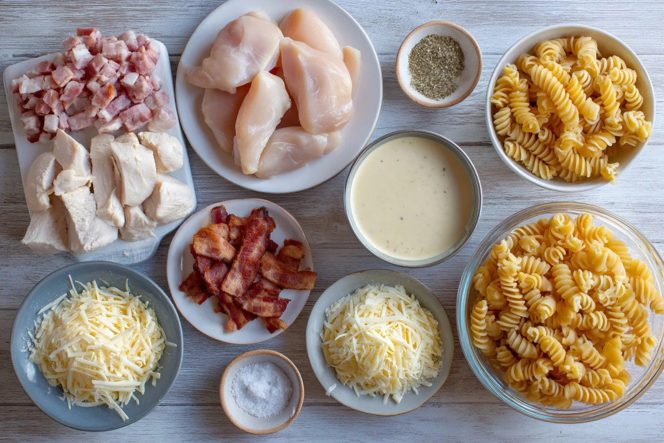 Crazy Good Casserole Cheesy Chicken and Bacon Pasta Bake Recipe