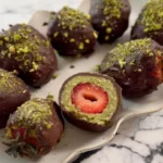 Delicious chocolate-covered strawberries from Dubai, perfect for gifts and treats.