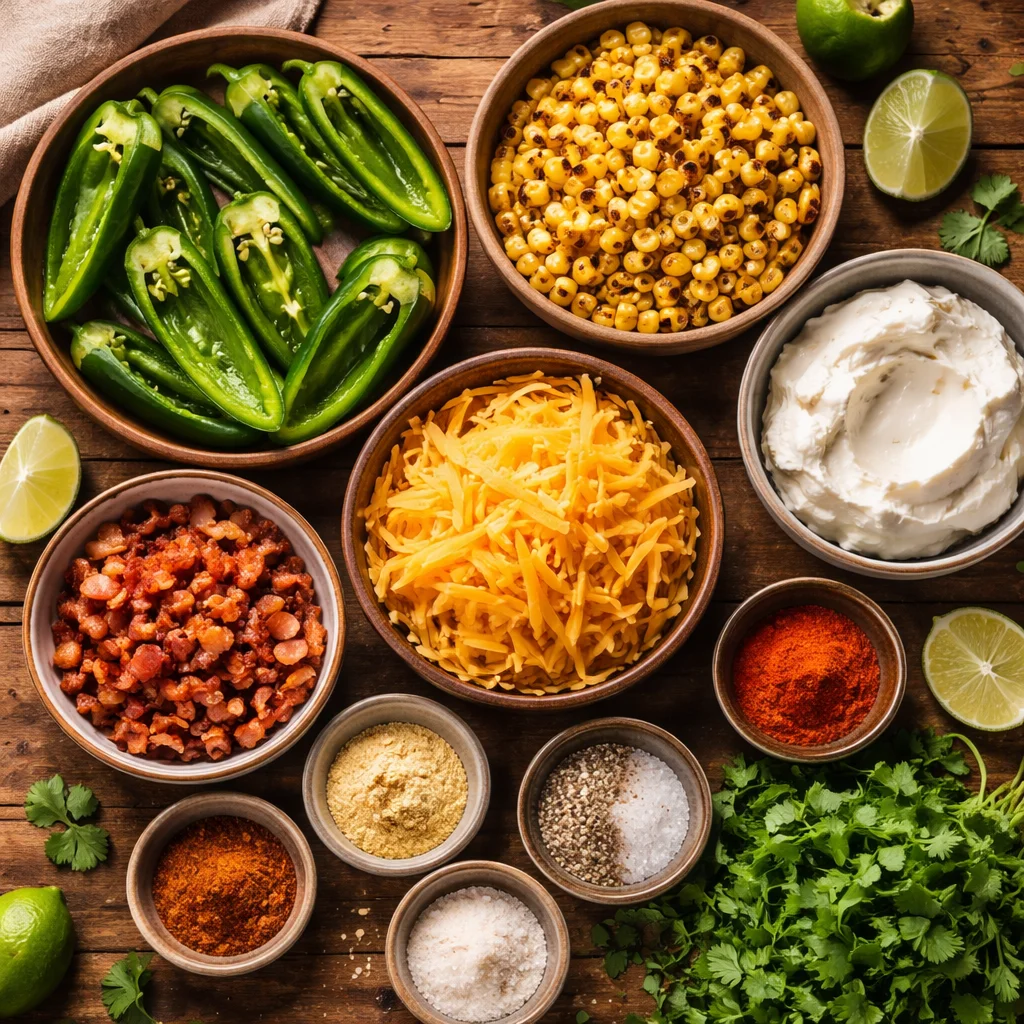 Mexican Street Corn Jalapeño Poppers