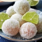 Delicious no-bake margarita balls ready to serve and enjoy at a party