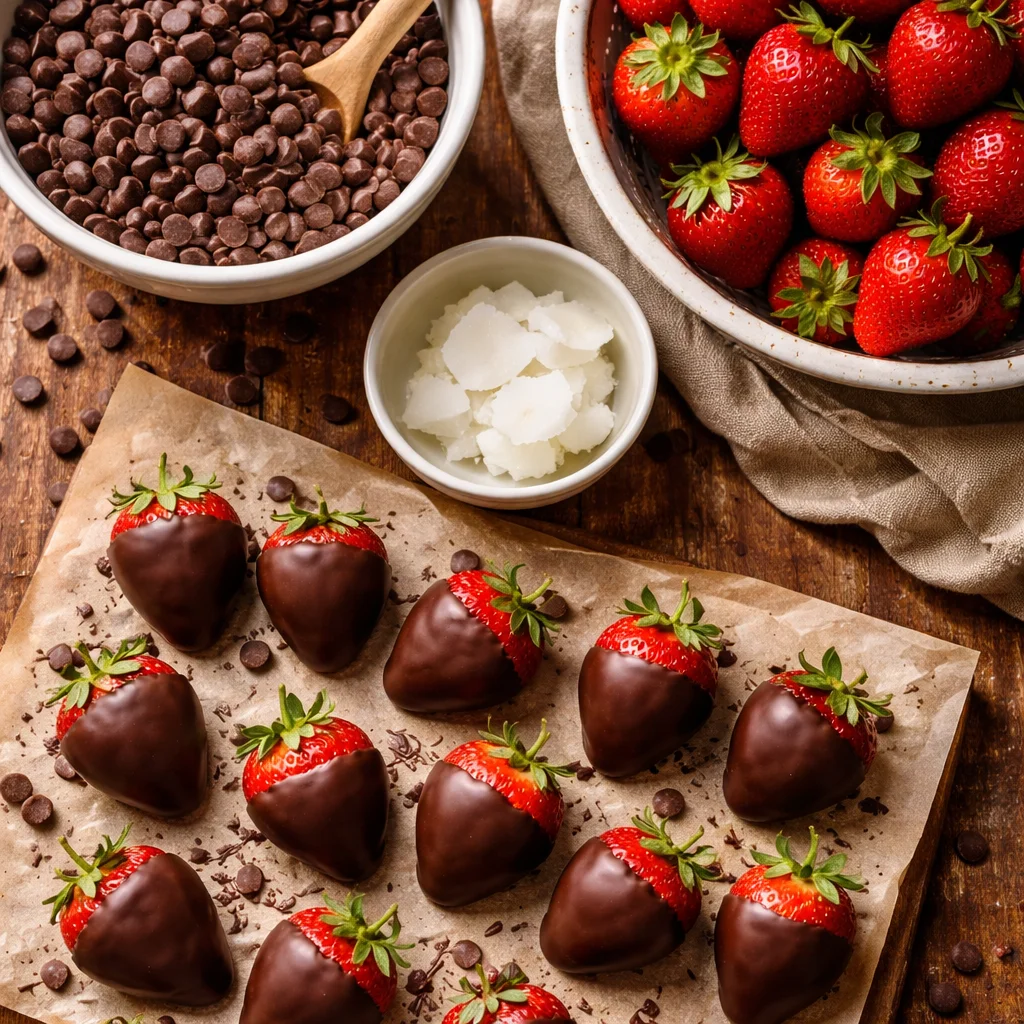 Perfect Microwave Chocolate Covered Strawberries - FlirtyFood