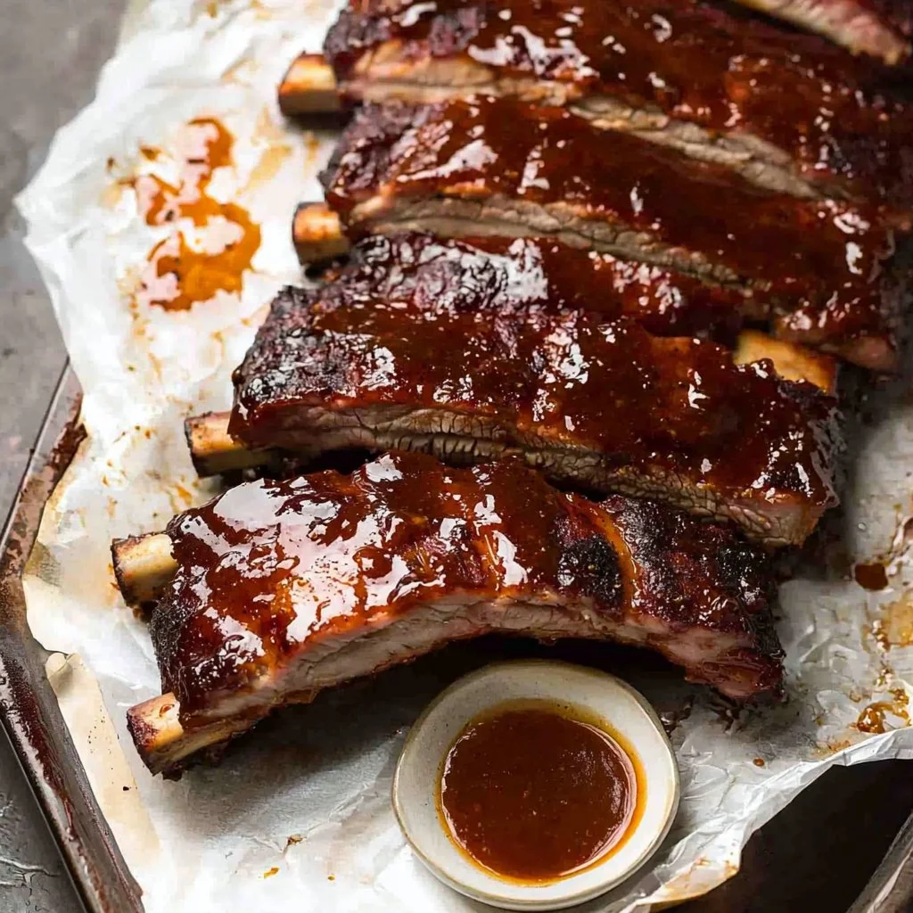 Oven Pork Ribs with Barbecue Sauce