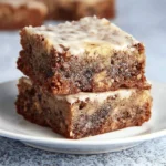 Delicious banana bread swirl brownies with a rich chocolatey texture