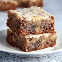 Delicious banana bread swirl brownies with a rich chocolatey texture
