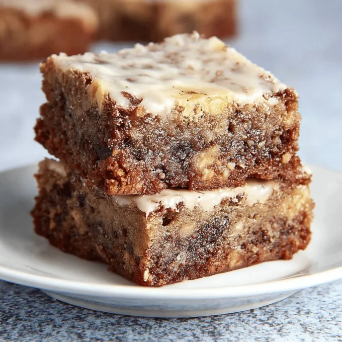 Delicious banana bread swirl brownies with a rich chocolatey texture