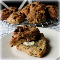 Delicious Irish coffee cake-style scones with rich coffee flavor