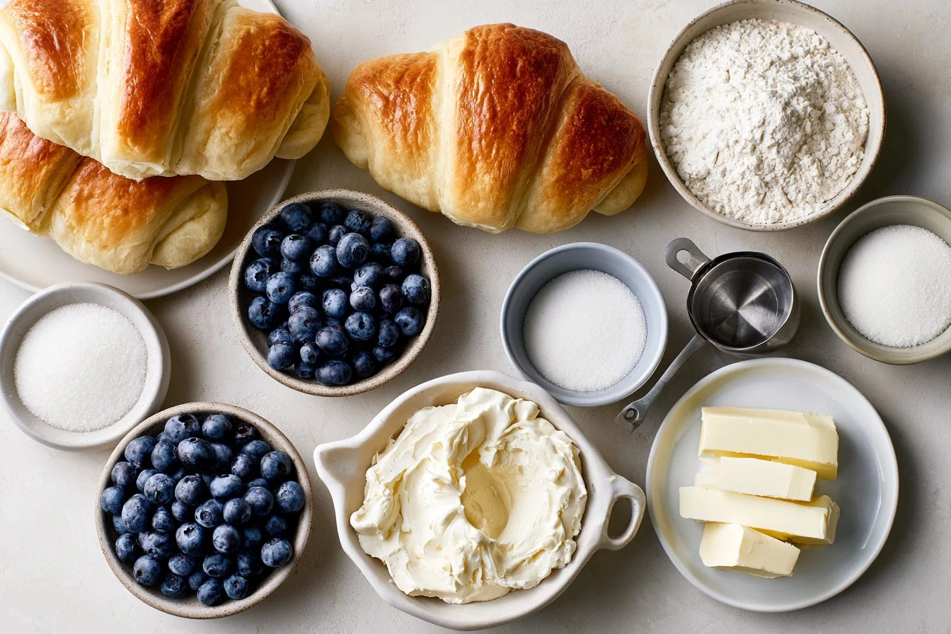 Blueberry Cheesecake Crescent Rolls